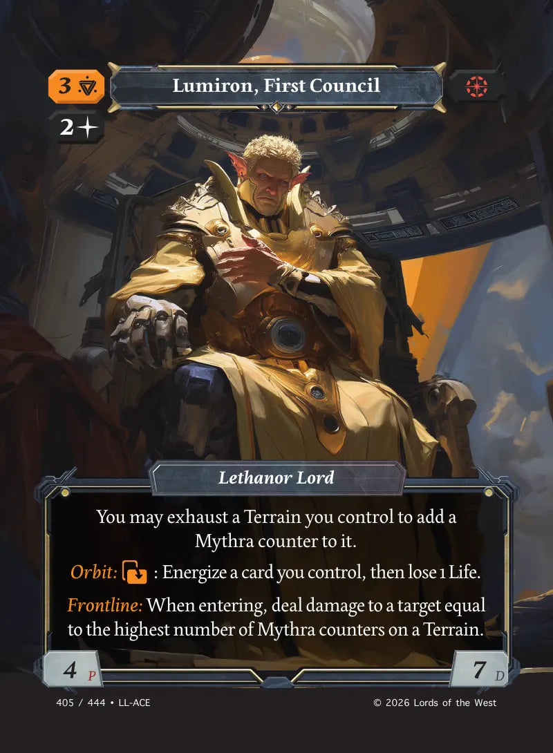 Lumiron, First Council card