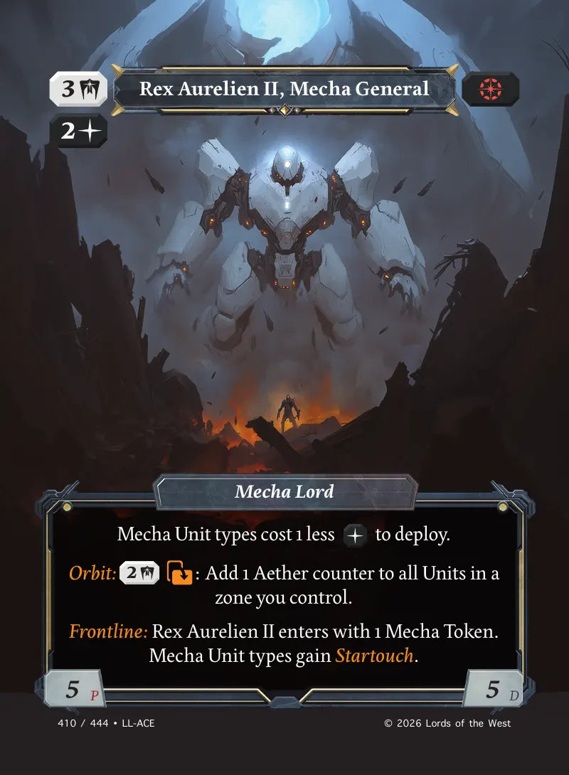 Rex Aurelien II, Mecha General card